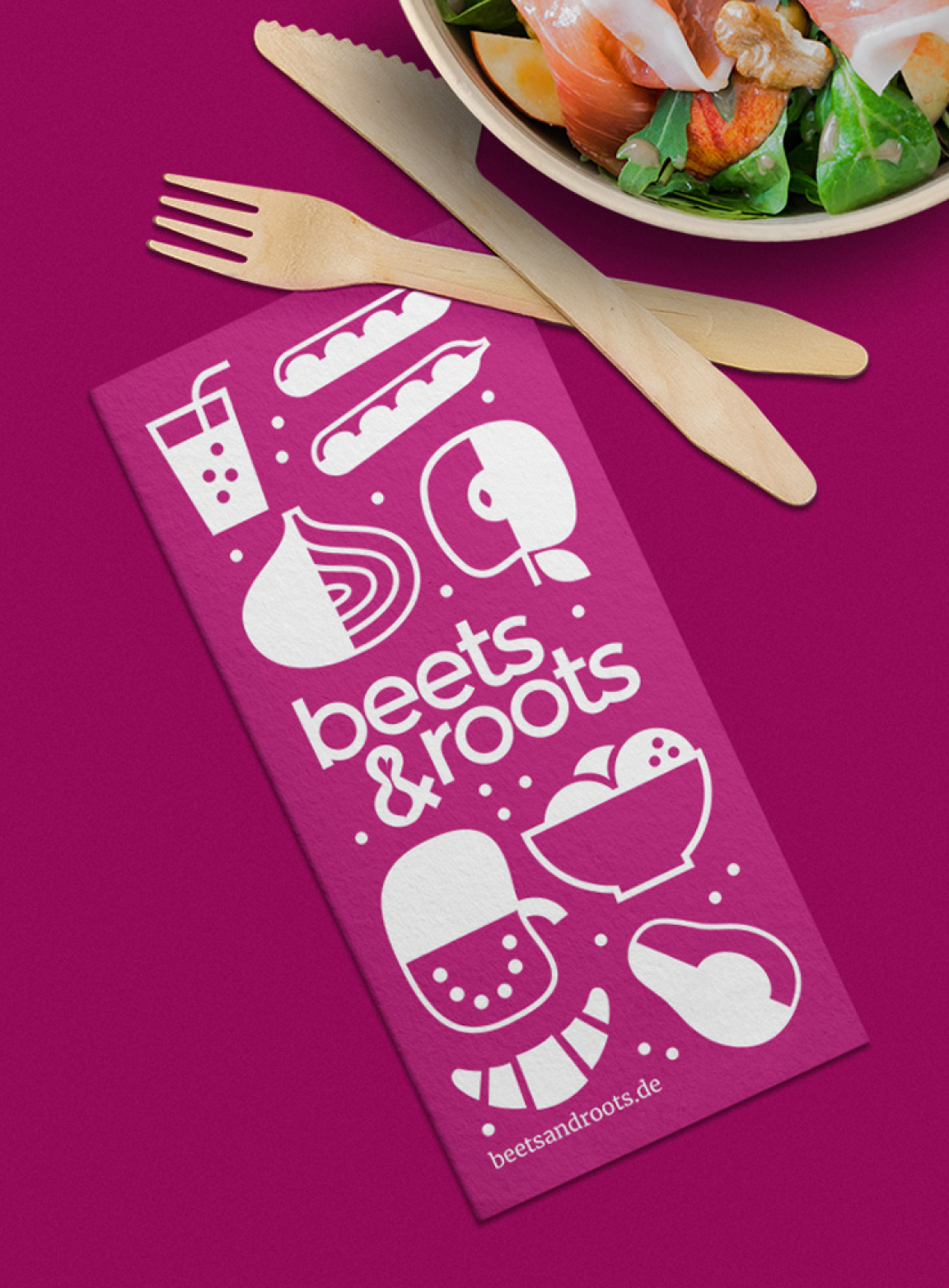 studio nunc beets&roots case photo of flyer and bowl