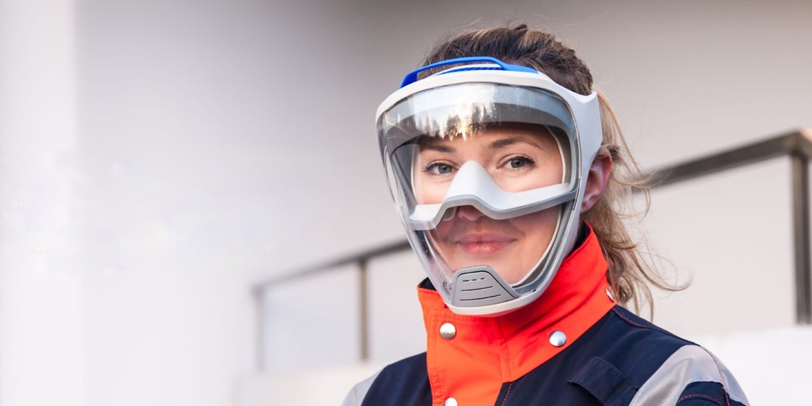 studio nunc embrace case thumbnail desktop firefighter with mask